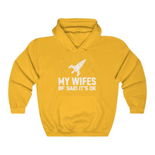 Load image into Gallery viewer, Wifes BF Unisex Hooded Sweatshirt
