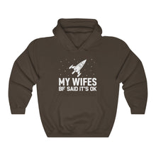 Load image into Gallery viewer, Wifes BF Unisex Hooded Sweatshirt
